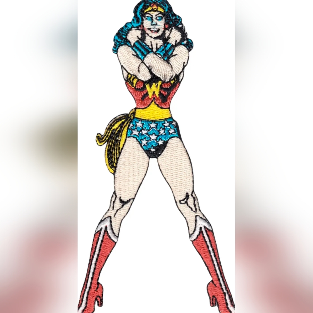 NWT Vintage Wonder Woman Patch For Denim Jeans And Jean Jackets